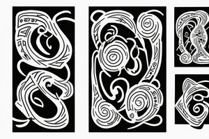 Mom and two sons tattoo idea
