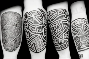 Mom and two sons tattoo idea