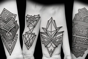 Mom and two sons tattoo idea