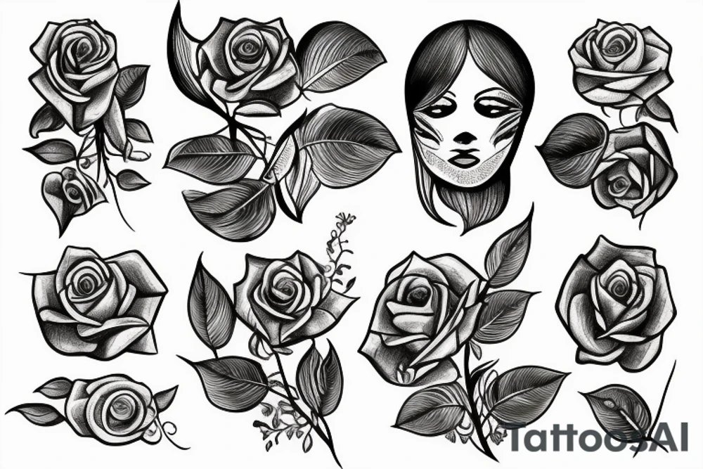 Rose tattoo idea