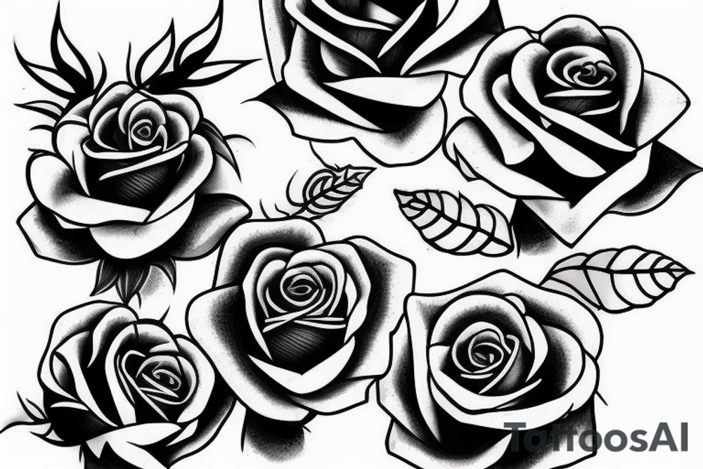 Rose with thorns tattoo idea