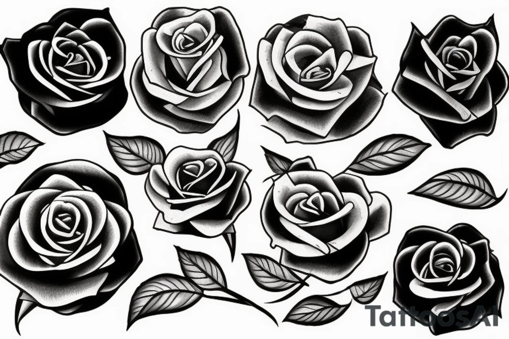 Rose with thorns tattoo idea