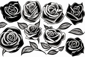 Rose with thorns tattoo idea