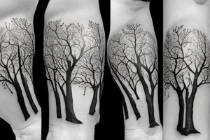 Tree, 5 branches tattoo idea