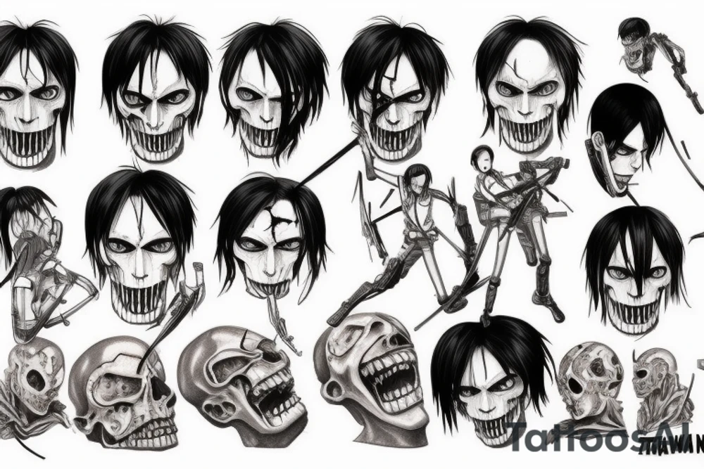 attack titan, attack on titan, tattoo idea