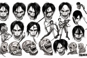 attack titan, attack on titan, tattoo idea