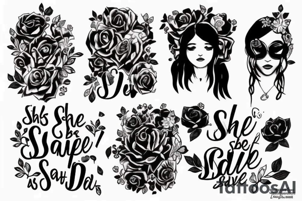 “She don’t want to be saved don’t save her” tattoo idea