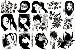 “She don’t want to be saved don’t save her” tattoo idea