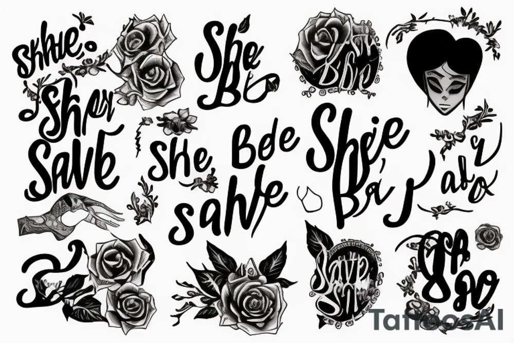 “She don’t want to be saved don’t save her” tattoo idea