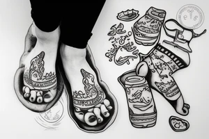 Foot cookies, mud cookies , Yemen tattoo idea
