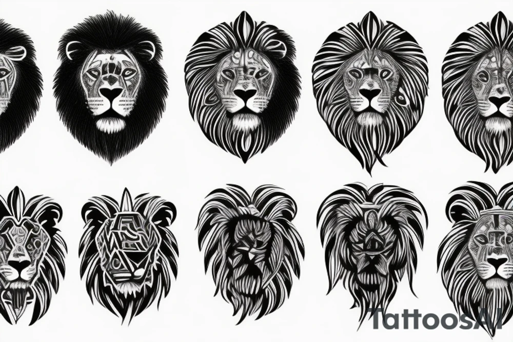 Rasta, lion tattoo idea