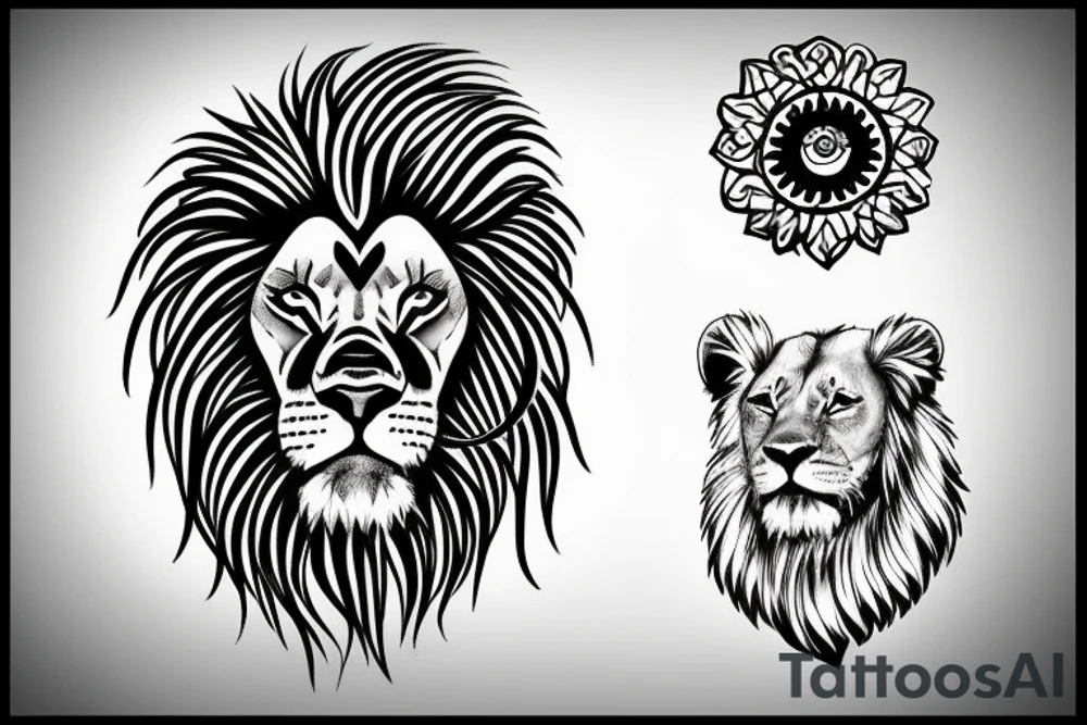Rasta, lion tattoo idea
