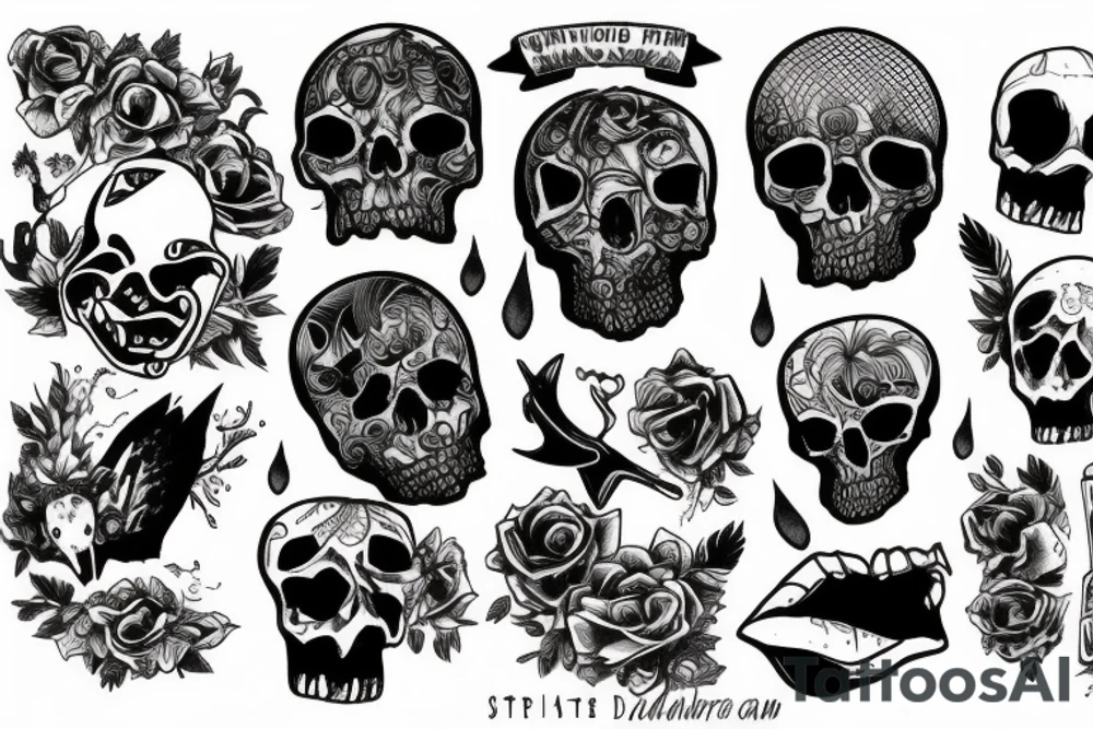 murder tattoo idea