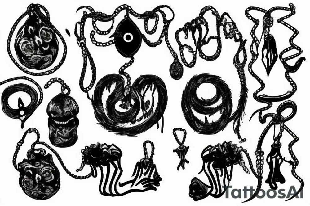 murder scene, noose tattoo idea