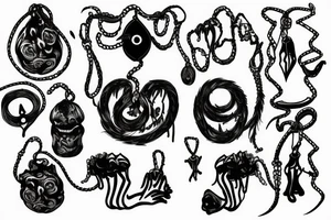 murder scene, noose tattoo idea