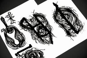 murder scene, noose tattoo idea