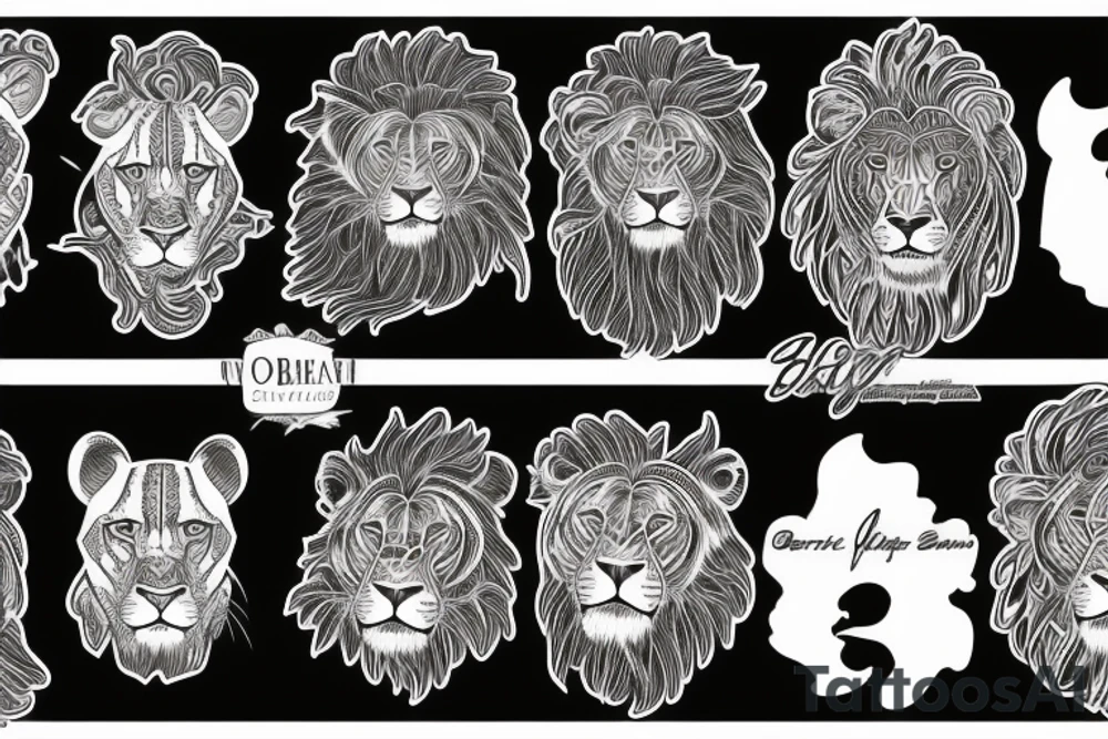 barrack obama riding a lion tattoo idea