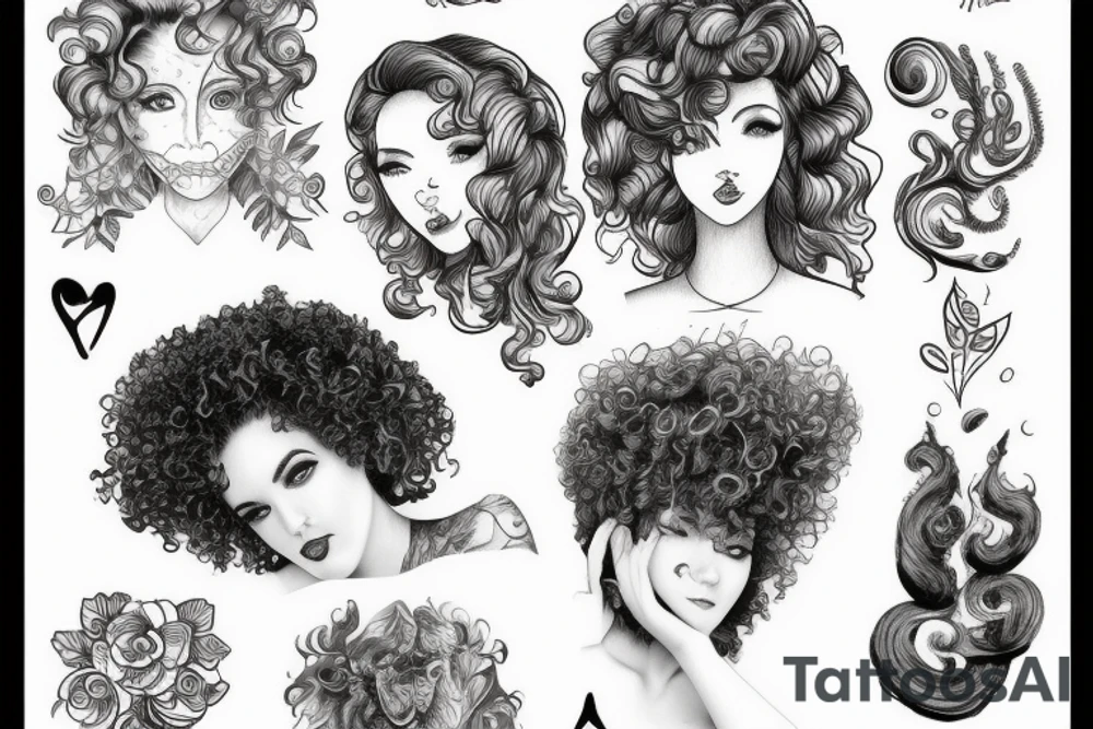 will ferric, curly hair, sexy tattoo idea