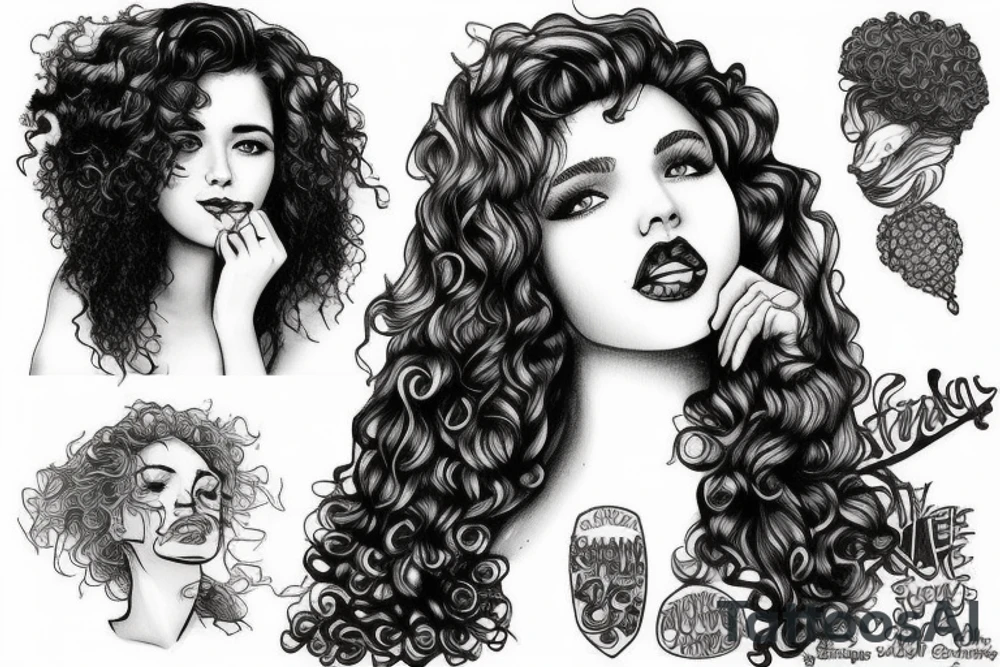 will ferril, curly hair, sexy tattoo idea