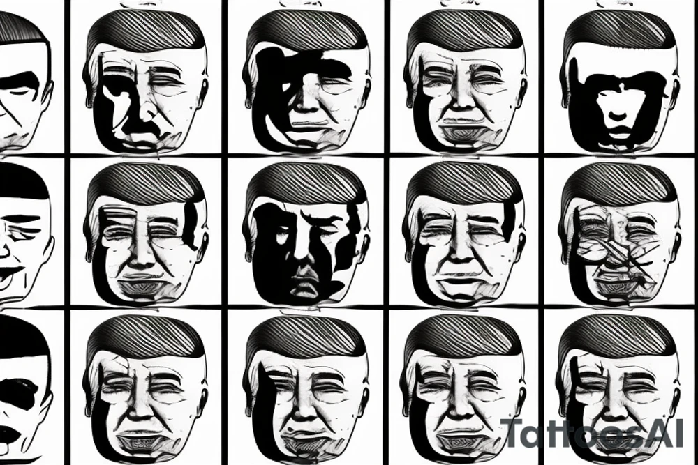 barrack obama fat trump tattoo idea