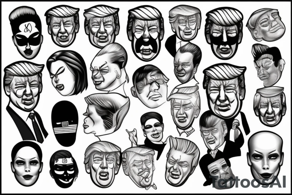 trump blackface tattoo idea