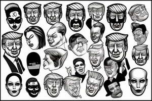 trump blackface tattoo idea