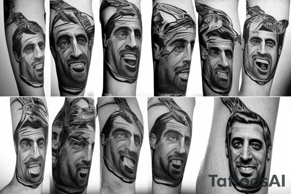 sexy aaron rodgers deformed tattoo idea