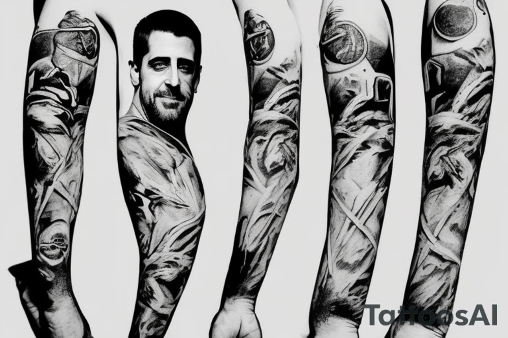 sexy aaron rodgers deformed tattoo idea