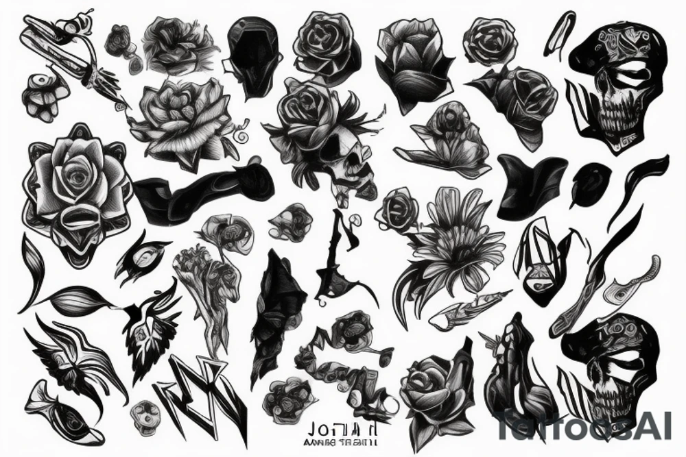 Joshua abril black tattoo idea