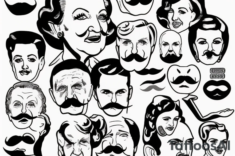 Betty white, hitler mustache tattoo idea