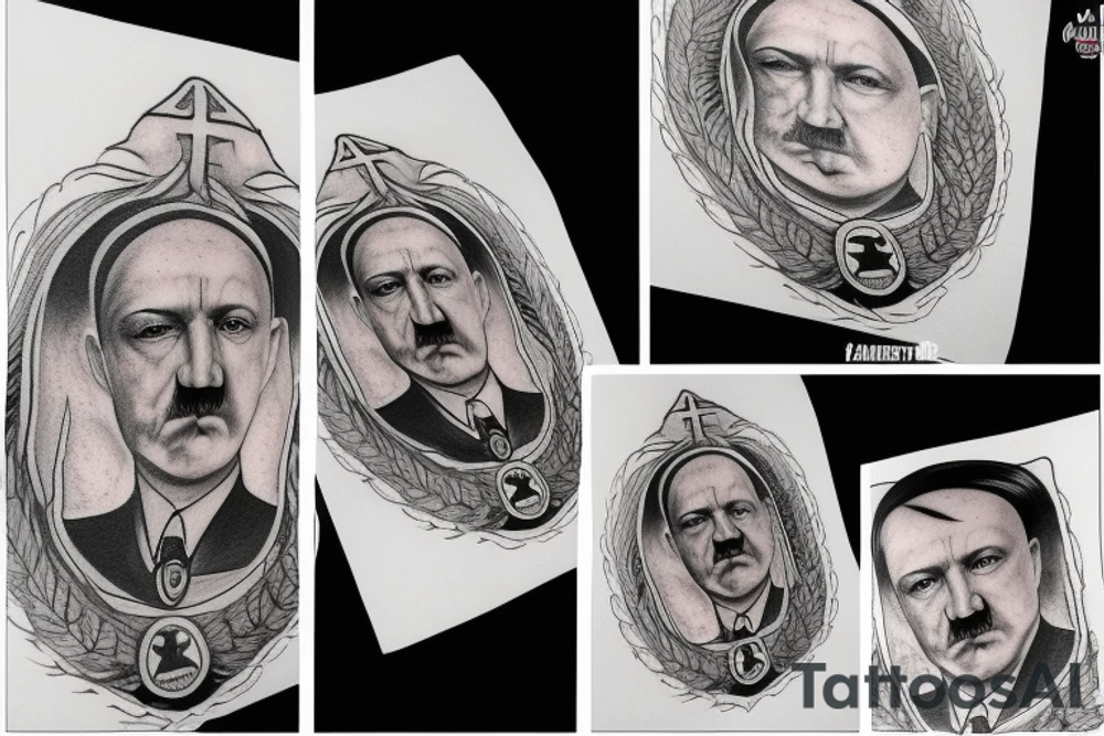hitler yoga tattoo idea