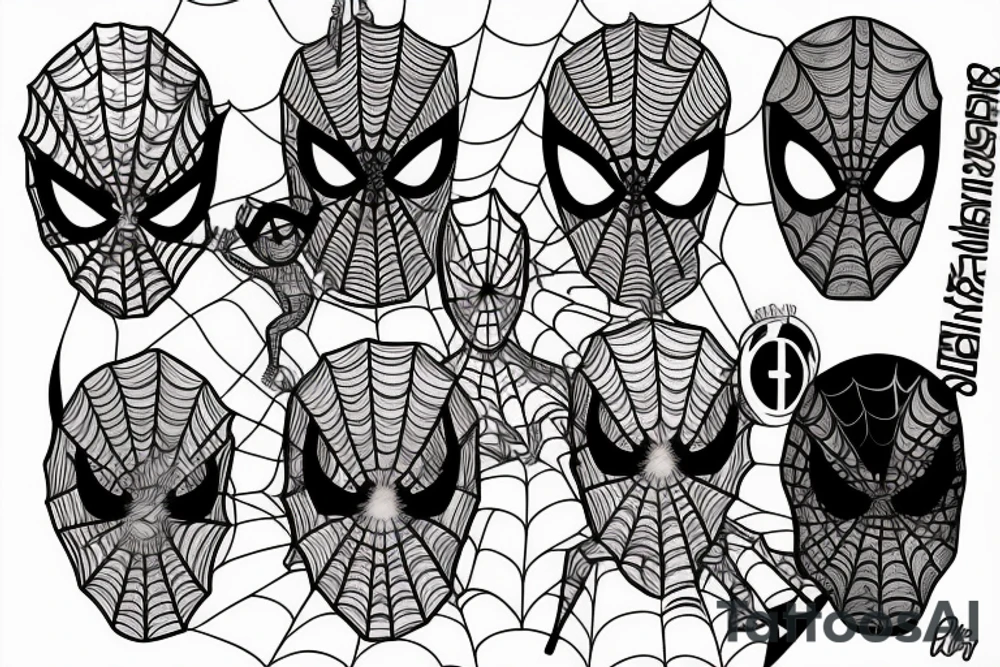 Spiderman, afro tattoo idea