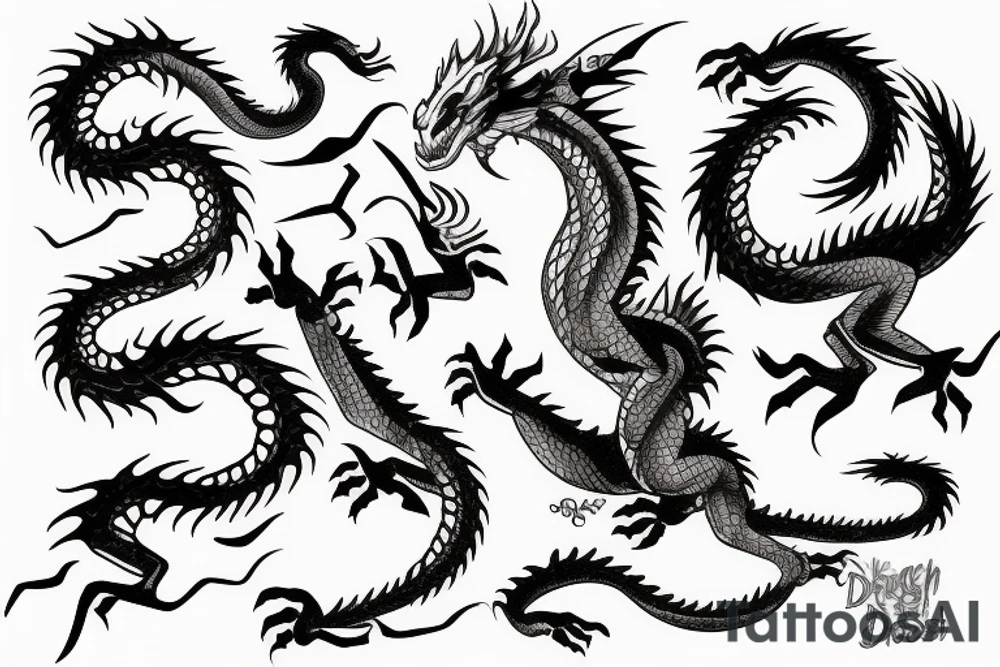 Dragon tattoo idea