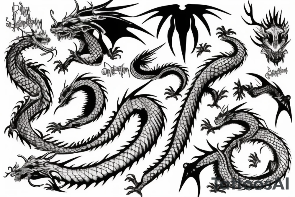 Dragon tattoo idea