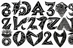 Number 7 tattoo idea