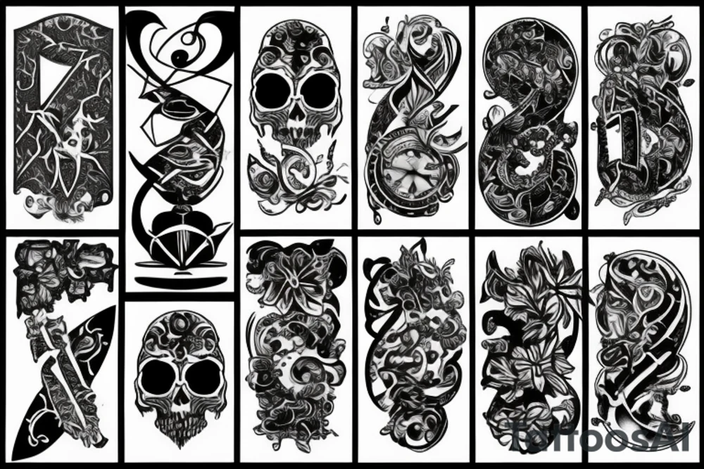 Number 7 tattoo idea