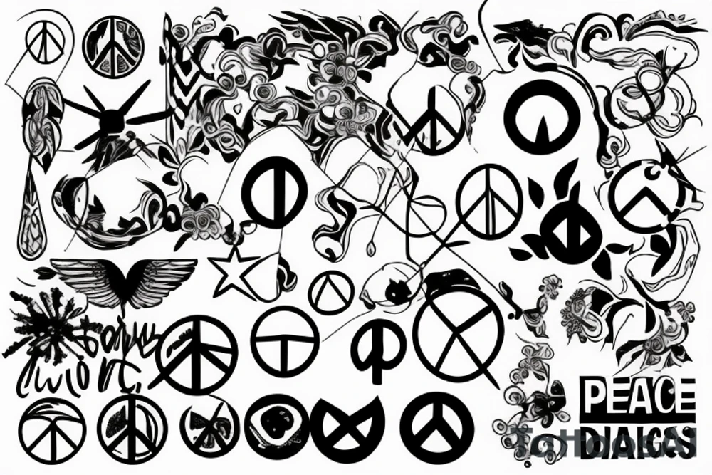 Peace tattoo idea