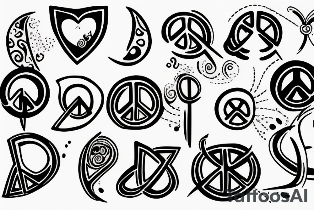 Peace tattoo idea