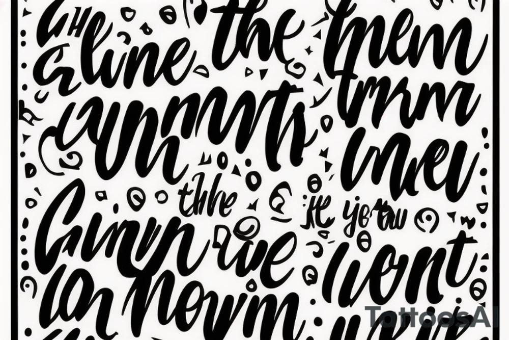 Quote that says “ The moment you give up is the moment you let someone else win” tattoo idea