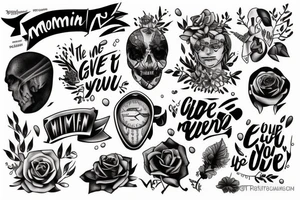 “ The moment you give up is the moment you let someone else win” tattoo idea
