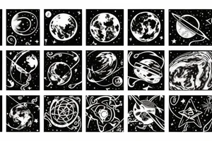 an astronautholds earth tattoo idea