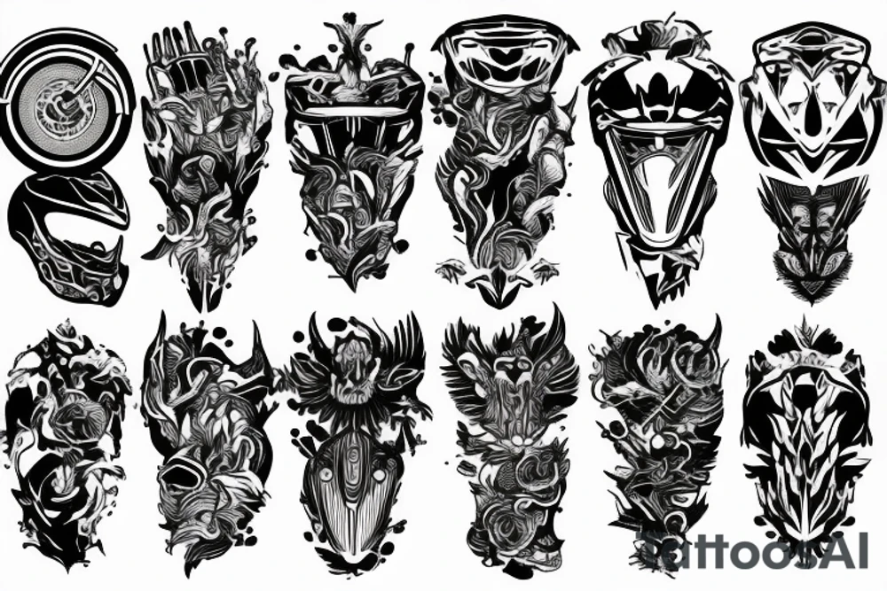 Motorcycle related for hand tattoo idea