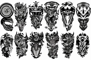 Motorcycle related for hand tattoo idea