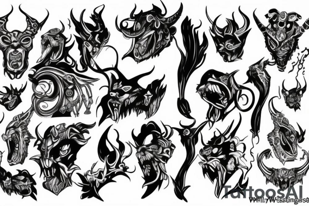 Devil whisperingl tattoo idea