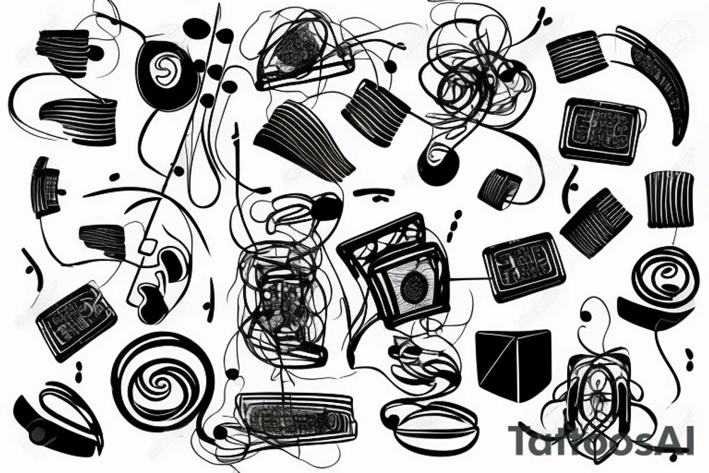 music that is not bounded by time tattoo idea
