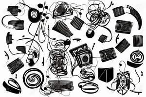 music that is not bounded by time tattoo idea