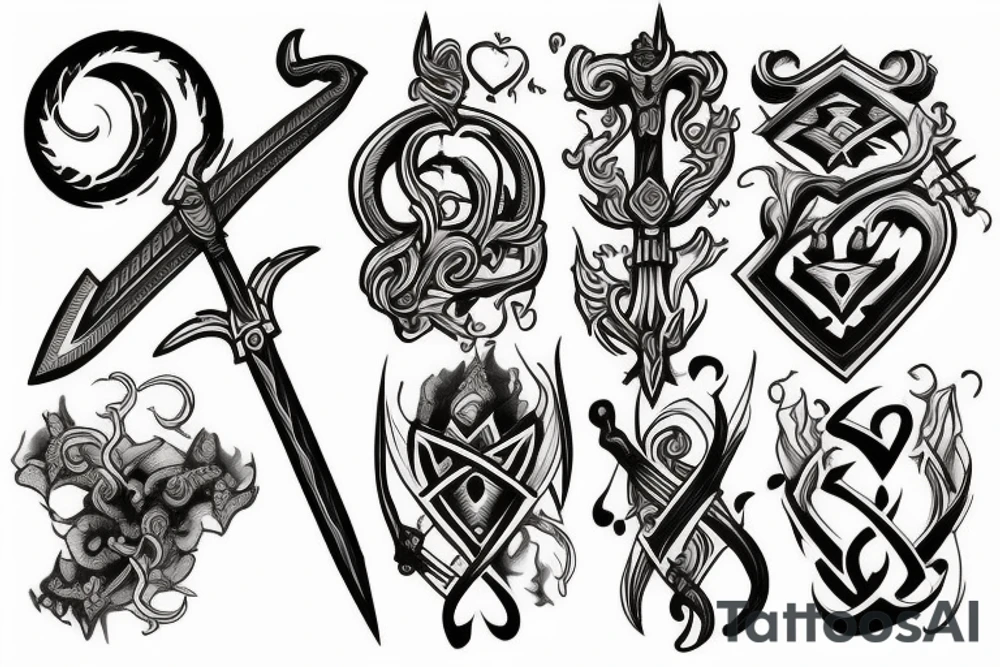 sword into the hearth tattoo idea