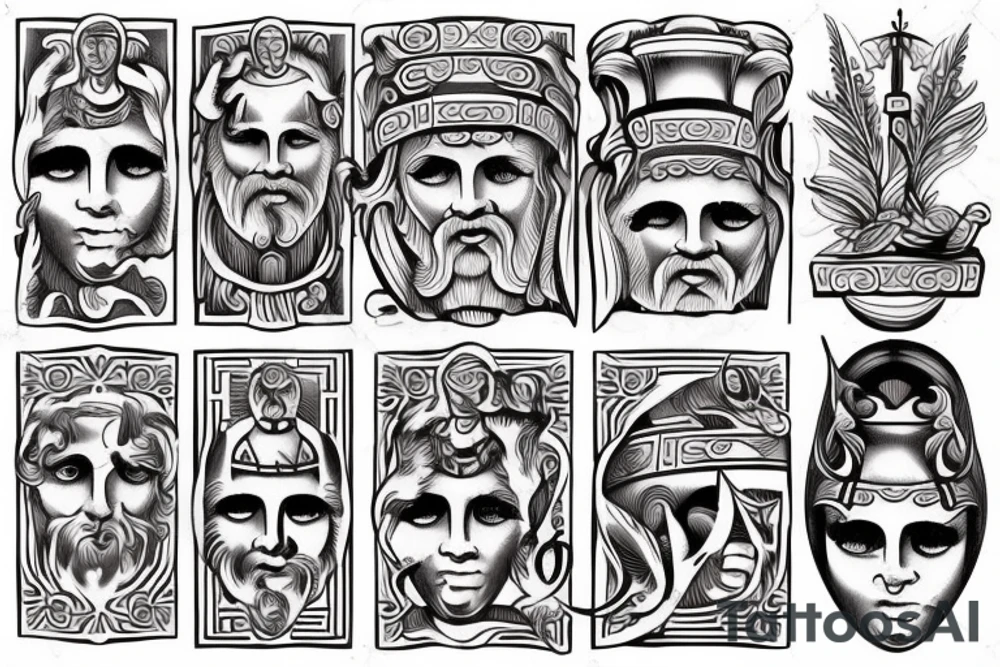 ancient greek tattoo idea
