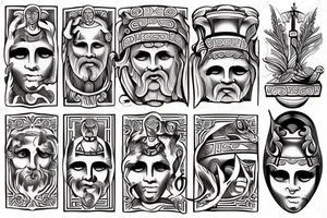 ancient greek tattoo idea