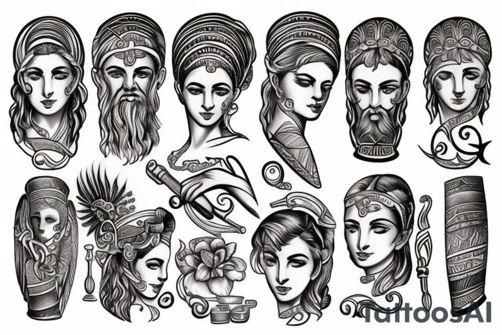 ancient greek tattoo idea